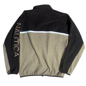 Nautica Vintage 90s Colorblock Fleece‎ Full Zip Jacket